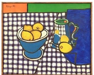 Lot 007
RHYS 1970 Abstract "Still Life"