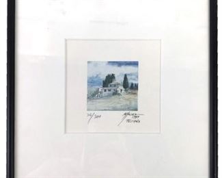 Lot 115
Toscany Countryside Lithograph Signed 34/300