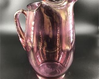 Lot 149
Ruby Flash Glass PItcher