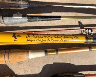 Antique Vintage Fishing Poles and Reels