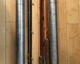 Antique Vintage Fishing Poles and Reels