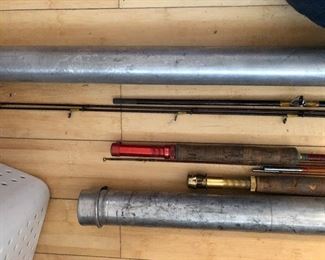 Antique Vintage Fishing Poles and Reels