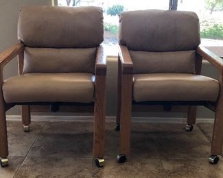 Set/4 Rolling Chairs