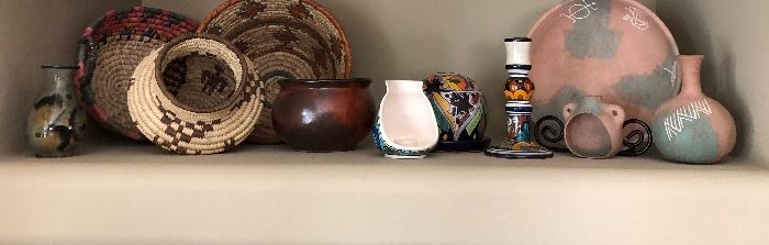 Baskets and Pottery