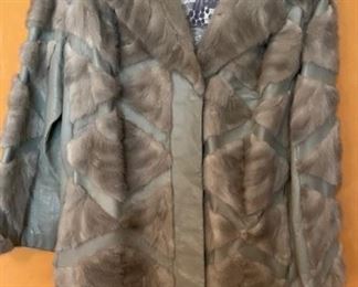 Gorgeous Vintage Stanley Fur w Leather Inlay
