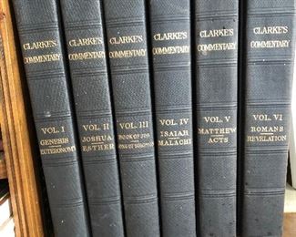 Clark's Commentary by Adam Clark. Set of 6 books.