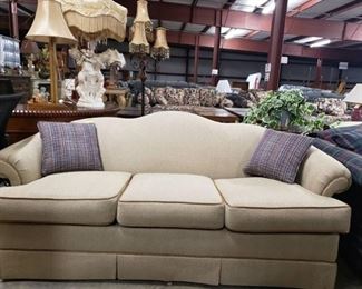 Very Clean -Smoke Free -Pet Free Small Creme Couch