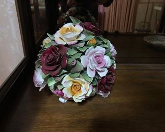 staffordshire  - and other branded porcelain-flower bouquets 