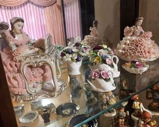 irish dresden -love letters, and katja  fabulous dresden lace figurines 