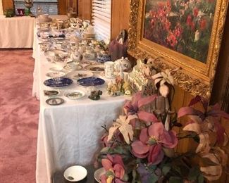 every kind of lenox- china-  cups/and saucers- limoges- wedgewood-  and so much more in china - items-and assorted small plates- dishes-  great for missing pieces on better quality -have many different lenox 1 or 2 -pieces. and also have many sets -all tables are full !!!