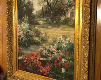 large original in ornate frame   signed 