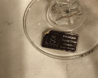 many older signed crystal stemware pieces 