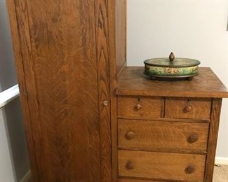 Antique Chittenden & Eastman Wardrobe Dresser
