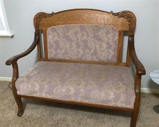 Beautiful antique Settee with a pair of matching chairs