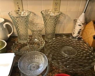 Large selection of Fostoria glass