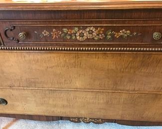 Beautiful antique dresser with mirror. Wonderful detail