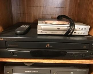 Symphonic Compact 5 disc auto changer and CyberHome DVD player
