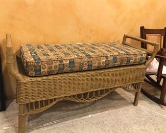 Rattan Bench