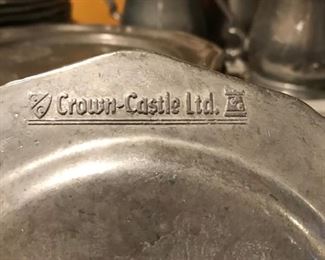 Vintage Crown-Castle Pewter 