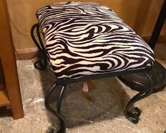 Zebra Foot Stool