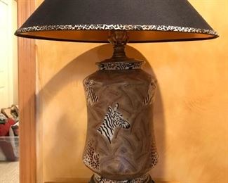 African Animal Table Lamp
