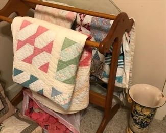 Quilt Rack and quilts