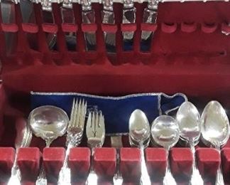 60 plus Pieces of Reed and Barton Sterling Silver Flatware