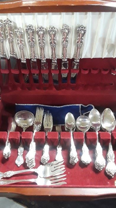 60 plus Pieces of Reed and Barton Sterling Silver Flatware