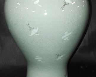 Celadon oriental pottery