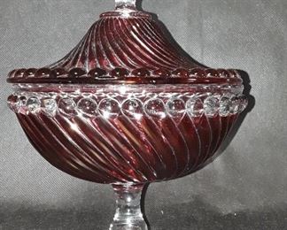 Cranberry Candy Dish