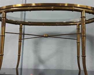 Old Oriental Brass Table