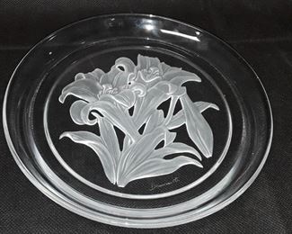 Signed Crystal Plate