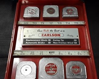Carlson Salesman Sample Tape Measure Display 