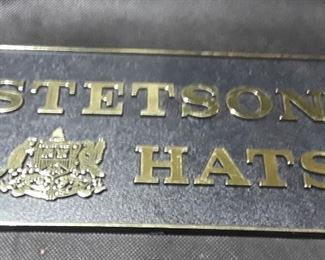 Stetson Hat Sign