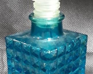 Vintage Blue Perfume Bottle