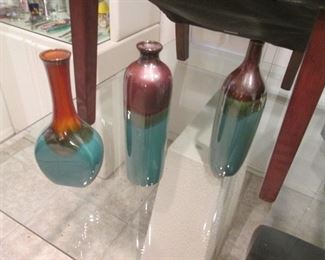 Glass & Raku Vases