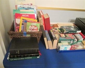 Books, Bible, Magazines, Cards, Dice