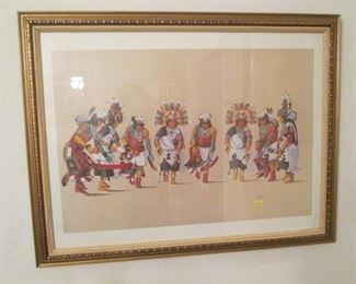 Multi-Kachina Themed Art Work, (In Guest Bedroom!) by Fred Kabutie