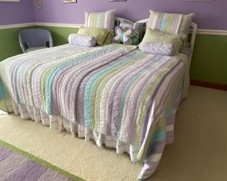 POTTERY BARN Kids striped bedding (2 twin quilts & shams); $50 each set.  BEDS HAVE SOLD.