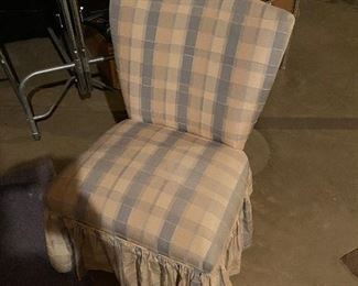 Upholstered side chair; $40