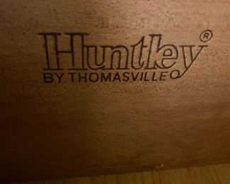 Huntley by Thomasville bedroom furniture; Armoire, Dresser, Wall Unit; King Bed Wall Unit with bridge.