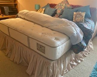 King Bed; Stearns & Foster mattress, box springs & frame; like new; $975