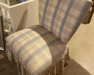 Upholstered chair; $40