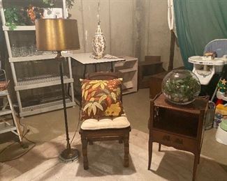 Vintage chair & cabinet