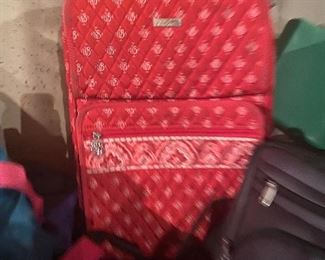 Vera Bradley Nantucket Red carry on luggage; $60