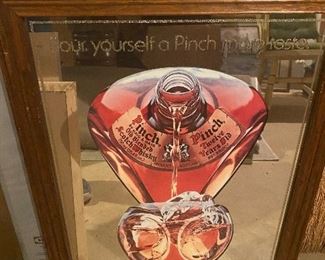 Vintage Pinch Scotch Haig Whiskey mirror; $50