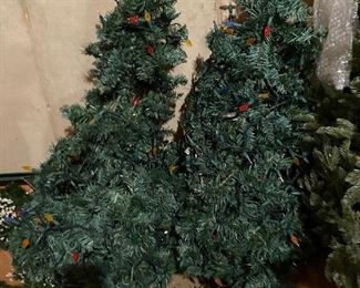 small trees with lights; $20 ea