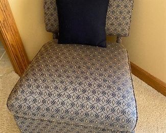 Upholstered side chair, Eastern Accents fabric, $125