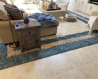 13.2 x 15.2 AREA RUG, $600 (small table NOT for sale)