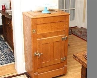 Antique icebox.
